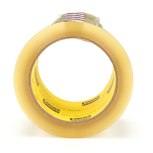 Scotch&reg; Box Sealing Tape 375, Hot Melt Adhesive, 3.1 mils, 72 mm (3") x 50 m (164') Helyx Safety & Industrial Supplies