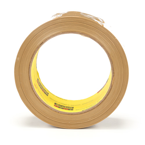Scotch&reg; Box Sealing Tape 375, Hot Melt Adhesive, 3.1 mils, 48 mm (2") x 50 m (164') Helyx Safety & Industrial Supplies