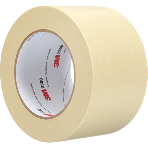 2308 Masking Tape, 72 mm (3") x 55 m (180'), Tan Helyx Safety & Industrial Supplies