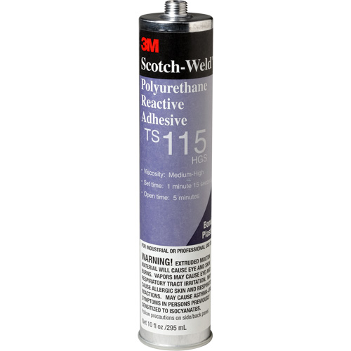 Adh&eacute;sif PUR Scotch-Weld, 10 oz, Cartouche, Transparent Helyx Safety & Industrial Supplies