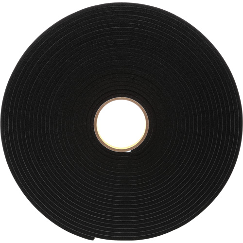 Ruban de mousse en vinyle 4504, 25,4 mm (1") la x 16,5 m (54') lo, 250 mils, Noir Helyx Safety & Industrial Supplies