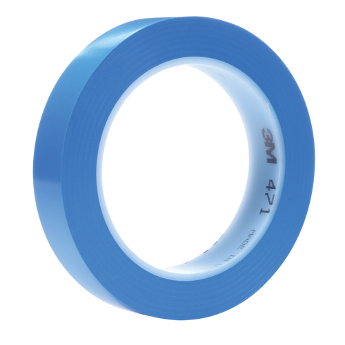 471+ Vinyl Tape, 19 mm (3/4") W x 32.9 m (108') L, 5.3 mils, Blue Helyx Safety & Industrial Supplies