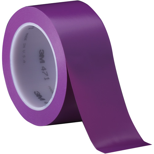 Ruban en vinyle 471, 50,8 mm (2") la x 32,9 m (108') lo, 5,2 mils, Mauve Helyx Safety & Industrial Supplies
