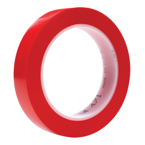 471 Vinyl Tape, 19 mm (3/4") W x 32.9 m (108') L, 5.3 mils, Red Helyx Safety & Industrial Supplies