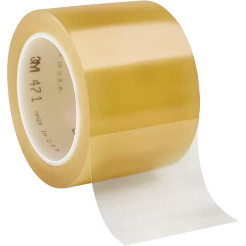 Ruban en vinyle 471, 76,2 mm (3") la x 32,9 m (108') lo, 5,2 mils, Transparent Helyx Safety & Industrial Supplies