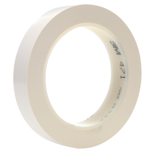 471 Vinyl Tape, 25.4 mm (1") W x 32.9 m (108') L, 5.3 mils, White Helyx Safety & Industrial Supplies