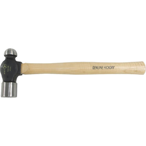 BP-40H Ball Pein Hammer with Hickory Handle, 40 oz. Head Weight, Plain Face, Wood Handle Helyx Safety & Industrial Supplies