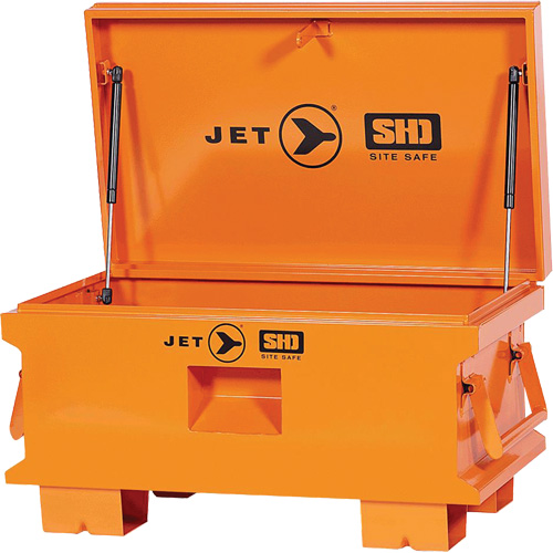 JSB-3219 Boîte de rangement d'outils de chantier pour usage tr&egrave;s intensif, 32-1/8" x 19" x 17-1/2", Acier, Orange Helyx Safety & Industrial Supplies