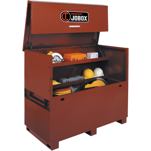Long coffre de style piano, 60" la x 30-1/2" p x 50" h, Noir/Orange Helyx Safety & Industrial Supplies