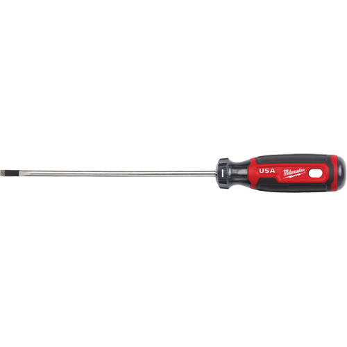 Cabinet Screwdriver, 3/16" Tip, Round, 254 mm L, Cushion Grip Handle Helyx Safety & Industrial Supplies