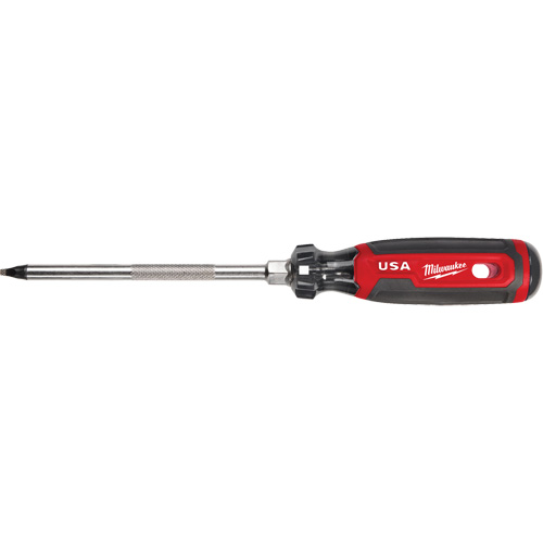 Square Screwdriver, #3 Tip, Round, 279 mm L, Cushion Grip Handle Helyx Safety & Industrial Supplies