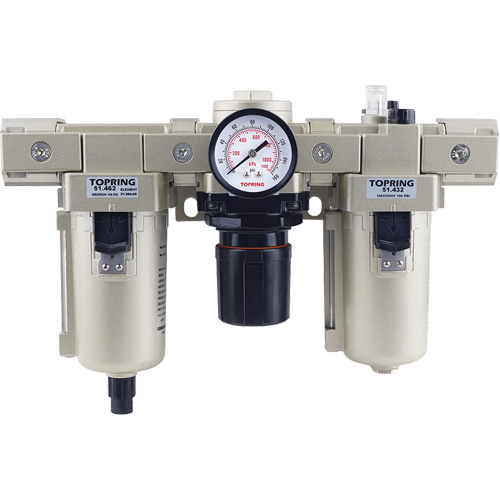 Filter, Regulator, Lubricator with Metal Bowl, 1/2" NPT, 150 PSI Helyx Safety & Industrial Supplies