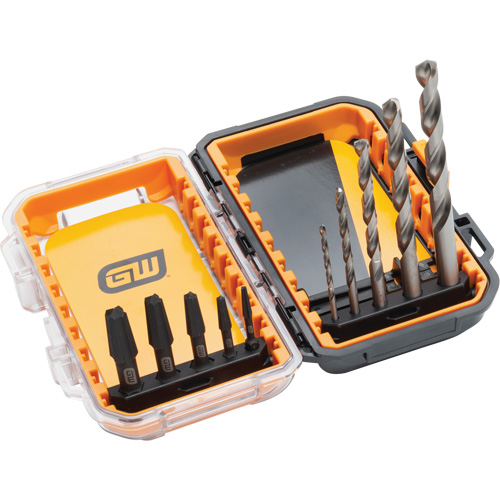 Bolt Biter Screw Extractor Set, Alloy Steel, 10 Pieces Helyx Safety & Industrial Supplies