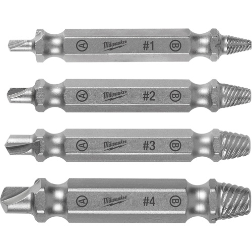 Screw Extractor Set, High Speed Steel, 4 Pieces Helyx Safety & Industrial Supplies