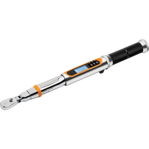120XP Flex Head Torque Wrench with Angle, Electronic, 1/4" Square Drive, 24 - 240 in-lbs. Helyx Safety & Industrial Supplies