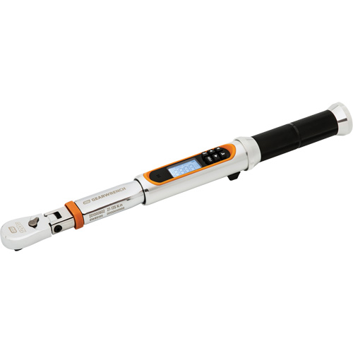 120XP Flex Head Torque Wrench with Angle, Electronic, 3/8" Square Drive, 120 - 1200 ft-lbs. Helyx Safety & Industrial Supplies
