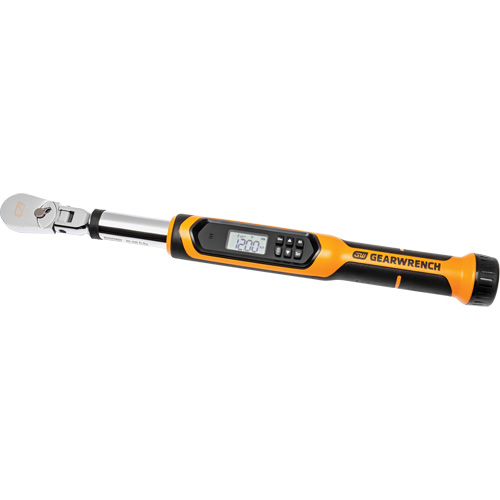 Cl&eacute; dynamom&eacute;trique &agrave; t&ecirc;te flexible avec angle, &eacute;lectronique, Entraînement 3/8" carr&eacute;, 120 - 1200 lb-pi Helyx Safety & Industrial Supplies