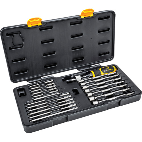 Jeu de tournevis dynamom&eacute;triques 1/4" 20 mcx, Gamme de couple 10 - 50 lb-po, 16" Longueur Helyx Safety & Industrial Supplies