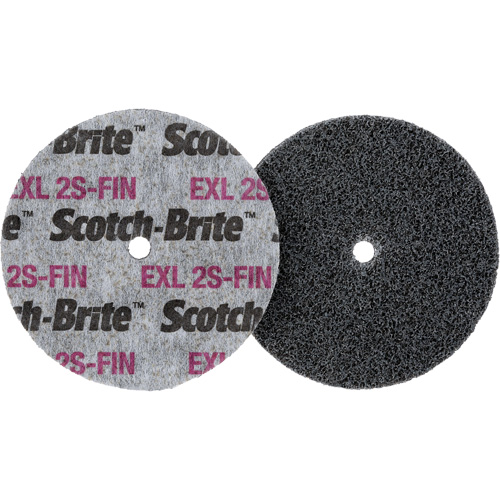 Meule homog&egrave;ne Scotch-Brite EXL, 3" x 1/2", Arbre de 1/4" Helyx Safety & Industrial Supplies