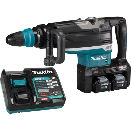 XGT Brushless Cordless SDS-Max Rotary Hammer, 80 V, 2", 16 ft-lbs, 150-310 RPM Helyx Safety & Industrial Supplies
