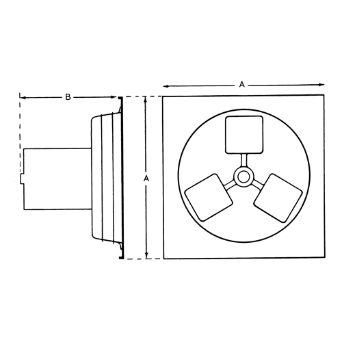 Exhaust Fan 12" 1SP Panel Series Helyx Safety & Industrial Supplies