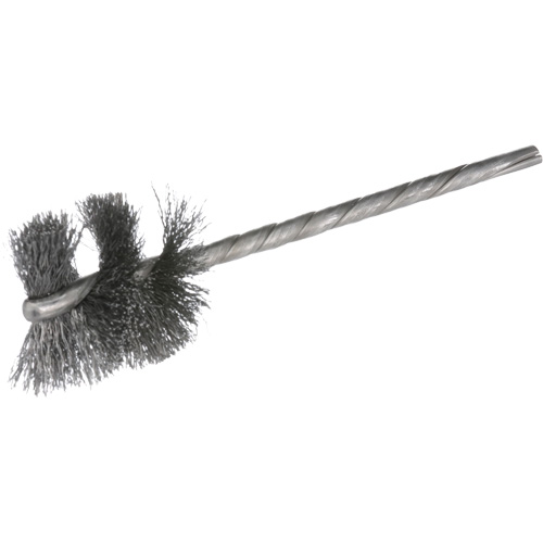 Ensemble de brosses internes &agrave; fils m&eacute;talliques ondul&eacute;s HeliTuf, 9/16" dia. x 1" l, 3-1/2" longueur hors tout Helyx Safety & Industrial Supplies