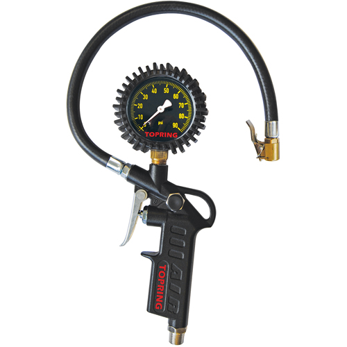 Manom&egrave;tre de gonflage &agrave; cadran de style pistolet Helyx Safety & Industrial Supplies