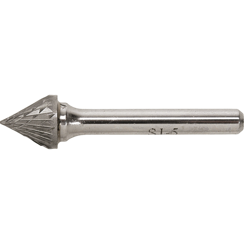Solid Carbide Burr, SJ-3, 3/8" Dia., 1/4" Shank, 5/16" Depth of Cut Helyx Safety & Industrial Supplies