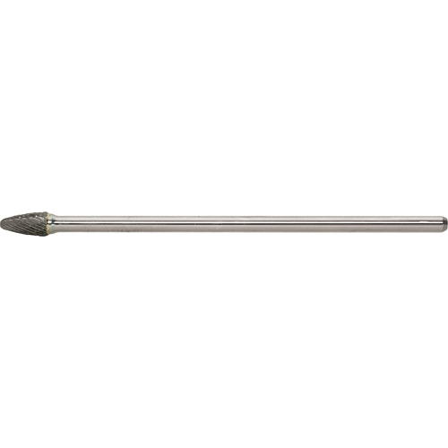 Solid Carbide Burr, SF-1L6, 1/4" Dia., 1/2" Depth of Cut Helyx Safety & Industrial Supplies