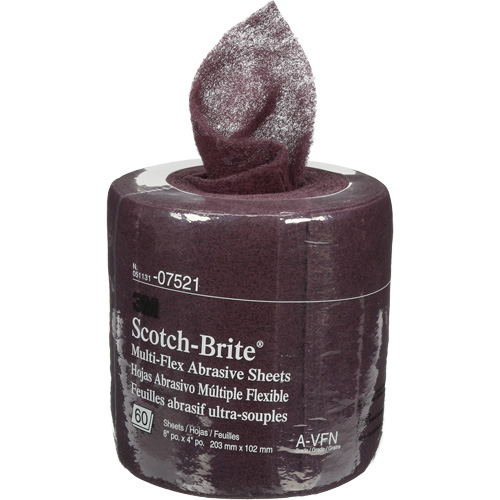 Scotch-Brite Sheet Rolls, Very Fine, 8" W x 6-2/3 yd. L Helyx Safety & Industrial Supplies