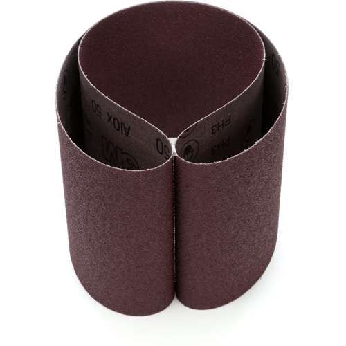 Courroie en textile 241D, 6" la x 48" lo, Oxyde d'aluminium, Grain 50 Helyx Safety & Industrial Supplies