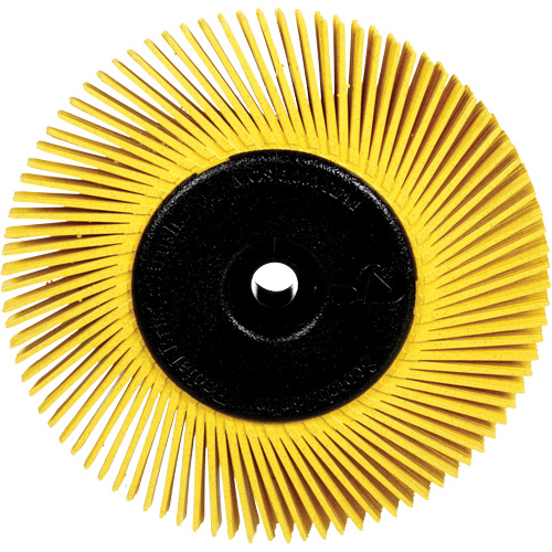 Radial Bristle Brushes for Bench Grinders, 80X Grit, 6" Dia. Helyx Safety & Industrial Supplies