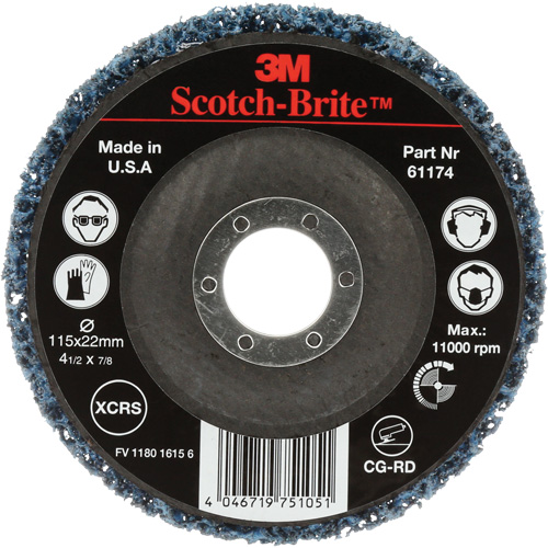Scotch-Brite Clean & Strip Disc, 4-1/2" Dia., Extra Coarse Grit, Silicon Carbide Helyx Safety & Industrial Supplies