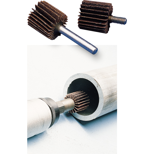 General Purpose Flap Wheel, Aluminum Oxide, 60 Grit, 2" x 1" x 1/4" Helyx Safety & Industrial Supplies