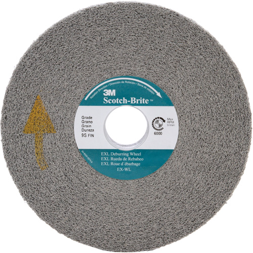Scotch-Brite EXL Deburring Wheel, 6" x 1", 1" Arbor Helyx Safety & Industrial Supplies