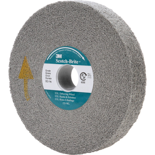 Scotch-Brite EXL Deburring Wheel, 6" x 1", 1" Arbor Helyx Safety & Industrial Supplies
