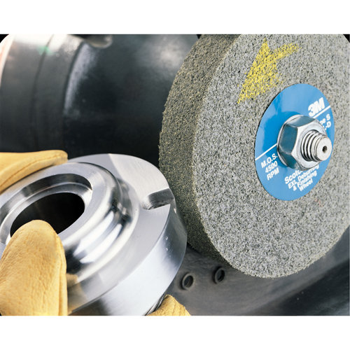 Meules d'&eacute;barbage EXL Scotch-Brite, 6" x 1/2", Arbre de 1", Oxyde d'aluminium Helyx Safety & Industrial Supplies