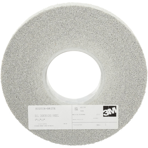 Meules d'&eacute;barbage EXL Scotch-Brite, 8" x 1", Arbre de 3", Oxyde d'aluminium Helyx Safety & Industrial Supplies
