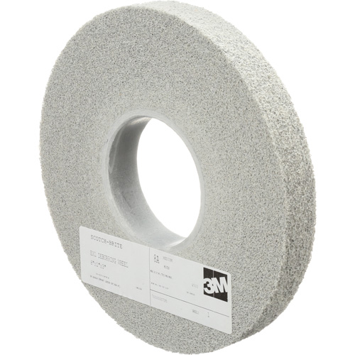 Meules d'&eacute;barbage EXL Scotch-Brite, 8" x 1", Arbre de 3", Oxyde d'aluminium Helyx Safety & Industrial Supplies