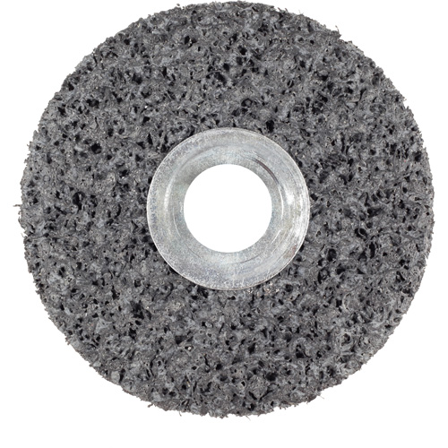 Roue unitaris&eacute; CS-UW Clean & Strip Scotch-Brite, 6" x 1", Arbre de 5/8", Grain de Extra grossier, Carbure de silicium Helyx Safety & Industrial Supplies