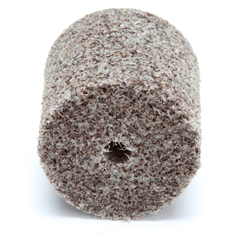 Meule d'abrasion et de polissage unitaris&eacute;e Scotch-Brite, 1" x 1", Arbre de 3/16"-7, Grain de Moyen, Oxyde d'aluminium Helyx Safety & Industrial Supplies