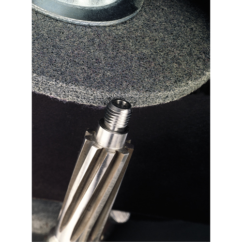 Scotch-Brite EXL Unitized Deburring Wheels, 1" x 1", 3/16" Arbor, 2A Grit, Aluminum Oxide Helyx Safety & Industrial Supplies