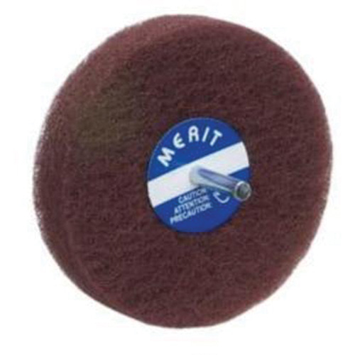 Disques non tiss&eacute;s Abrasotex, 4" dia., Grain Fin, Oxyde d'aluminium Helyx Safety & Industrial Supplies