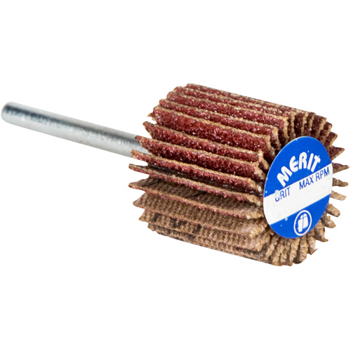 High Performance Micro-Mini Flap Wheel, Aluminum Oxide, 60 Grit, 3/4" x 3/4" x 1/8" Helyx Safety & Industrial Supplies