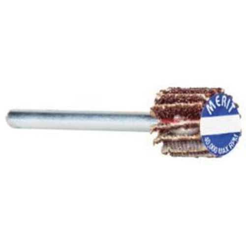 Roue &agrave; lamelles haute performance Micro-Mini, Oxyde d'aluminium, Grain 80, 3/4" x 1/2" x 1/8" Helyx Safety & Industrial Supplies