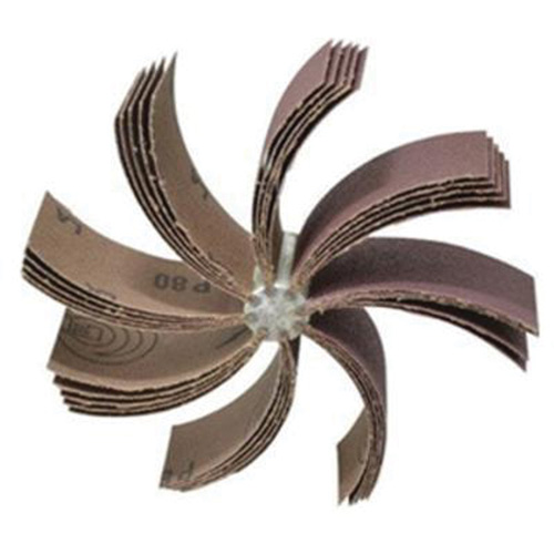 Plain Flap B-830 Bore Polisher, Aluminum Oxide, 80 Grit, 6-3/4" x 1-1/2" Helyx Safety & Industrial Supplies