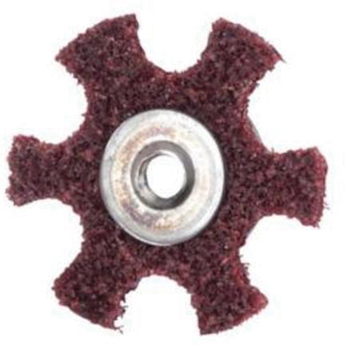 Abrasotex Surface Preparation Star, 3" Dia., Medium Grit, Aluminum Oxide Helyx Safety & Industrial Supplies