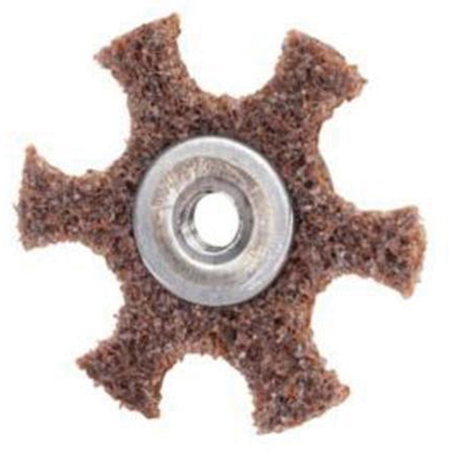 Disque abrasif en forme d'&eacute;toile pour pr&eacute;paration de surface Abrasotex , 2" dia., Grain Cors&eacute;, Oxyde d'aluminium Helyx Safety & Industrial Supplies