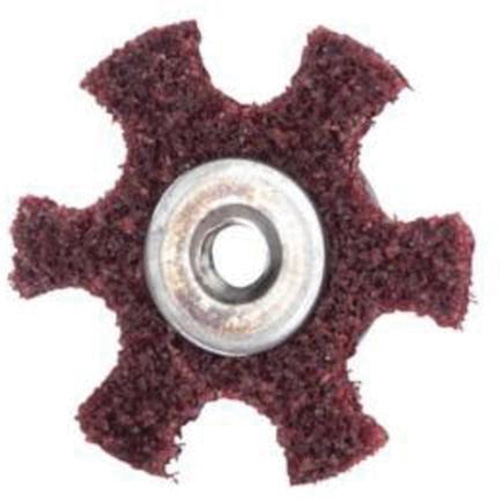 Disque abrasif en forme d'&eacute;toile pour pr&eacute;paration de surface Abrasotex , 4" dia., Grain Moyen, Oxyde d'aluminium Helyx Safety & Industrial Supplies