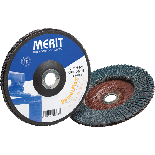 Flap Wheels, 4-1/2" x 7/8", Type 27, 60 Grit, Zirconium Helyx Safety & Industrial Supplies